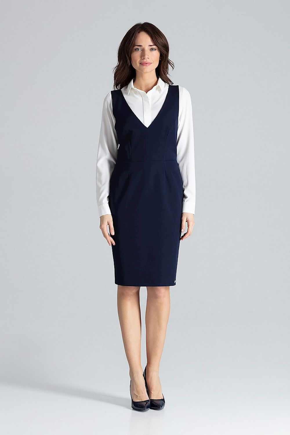  Sukienka Model L039 Navy - Lenitif 