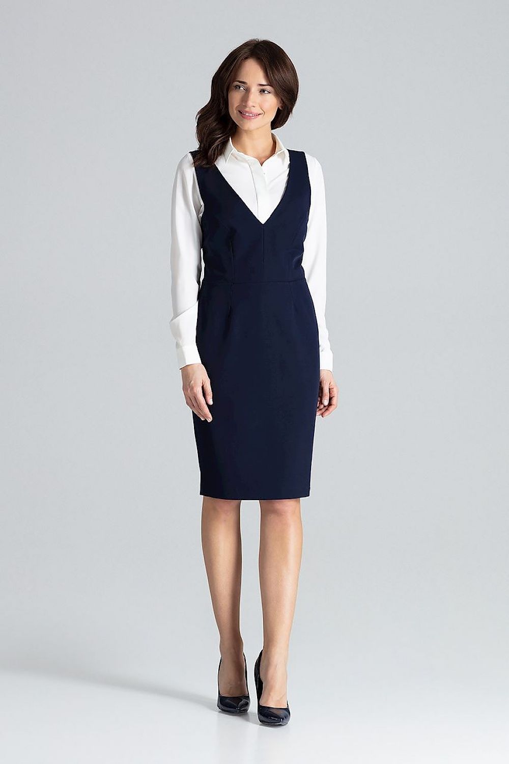  Sukienka Model L039 Navy - Lenitif 