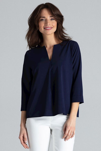   Bluzka Model L035 Navy - Lenitif 