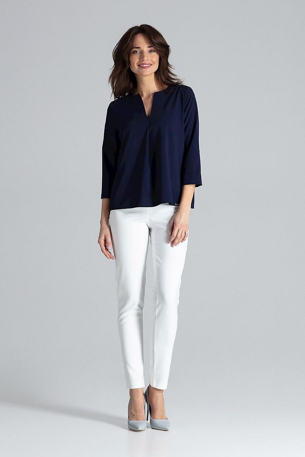   Bluzka Model L035 Navy - Lenitif 