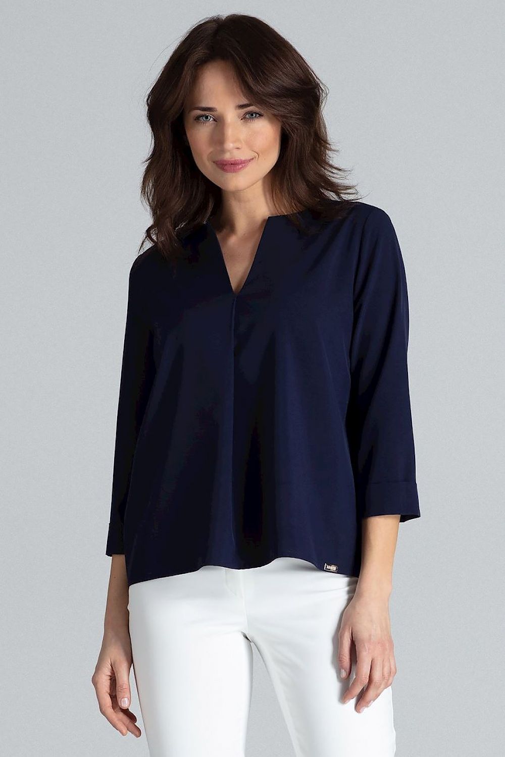   Bluzka Model L035 Navy - Lenitif 