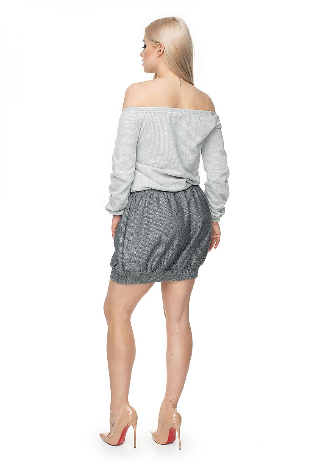  Spódnica Model 0110 Dark Grey - PeeKaBoo 