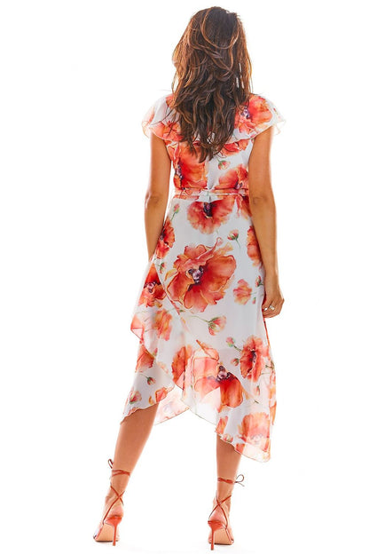   Sukienka Model A308 Red Flowers - awama 