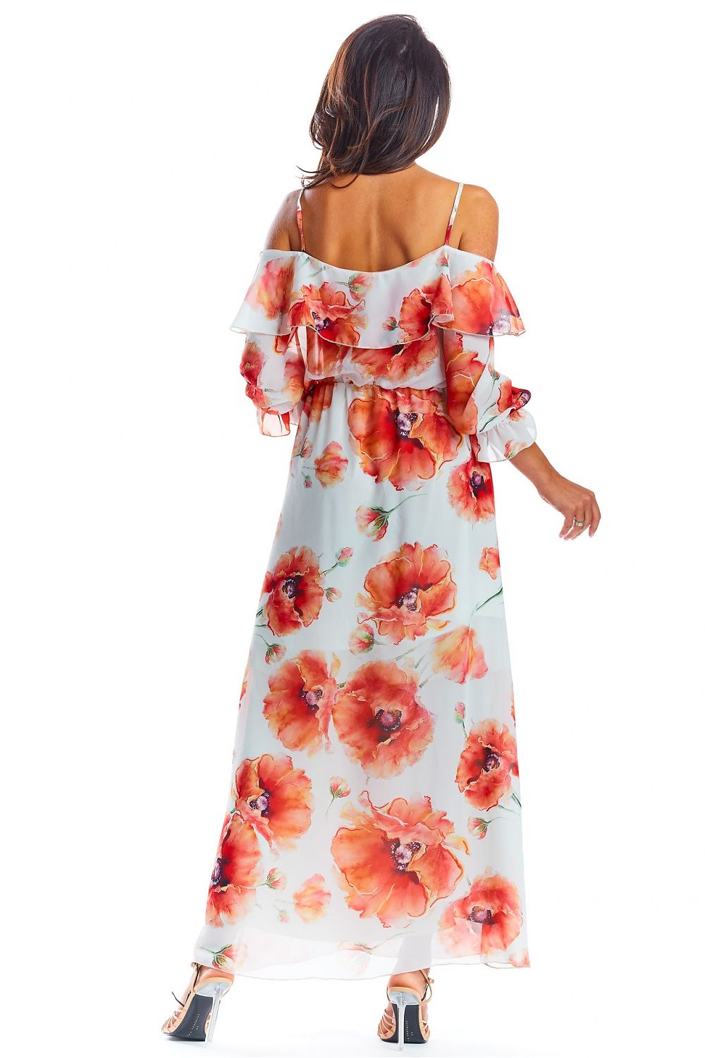  Sukienka Model A311 Red Flowers - awama 