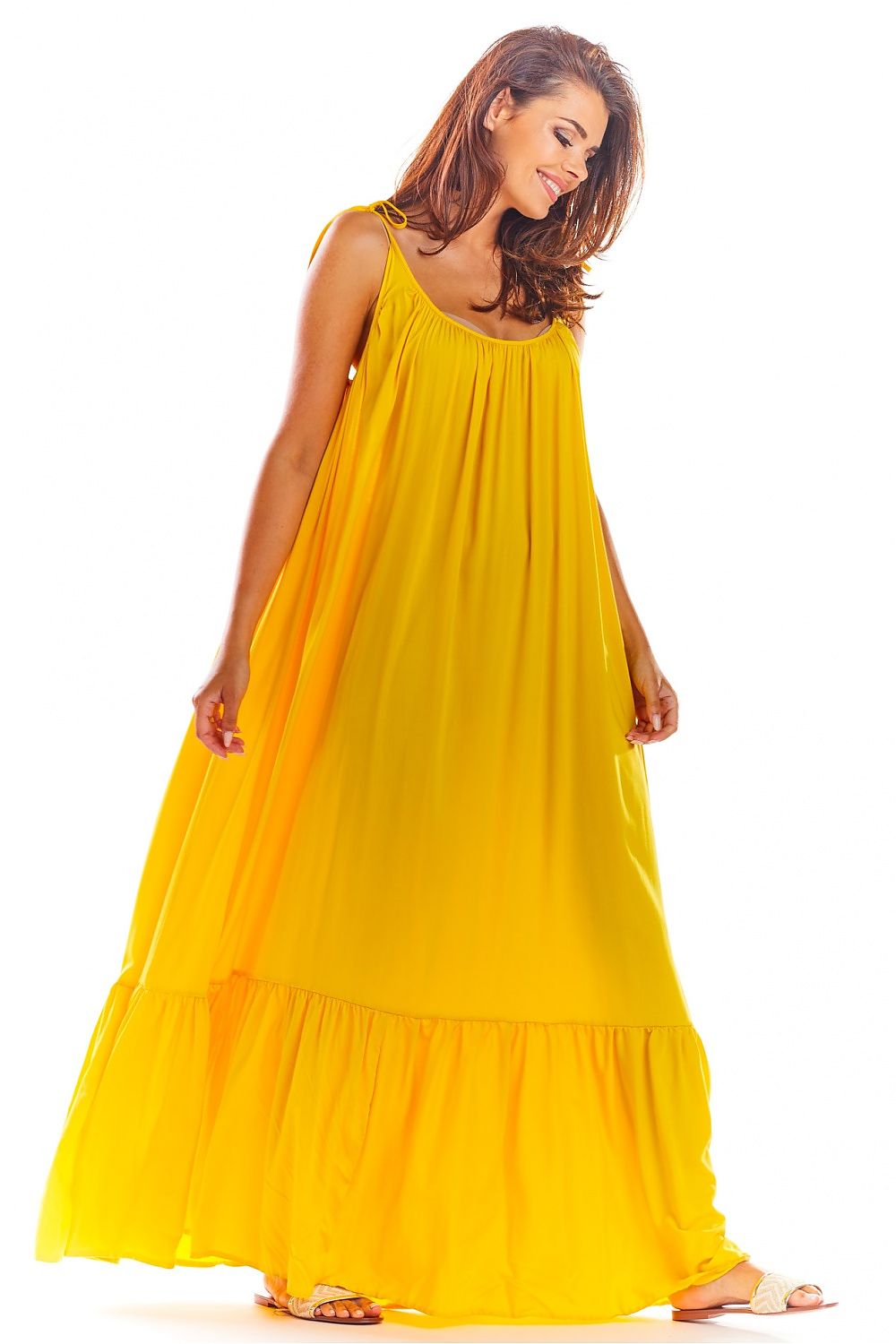  Sukienka Model A307 Yellow - awama 