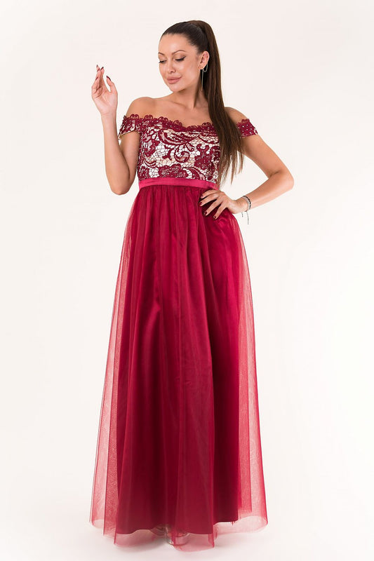  Sukienka Model 18509 Bordo - YourNewStyle 