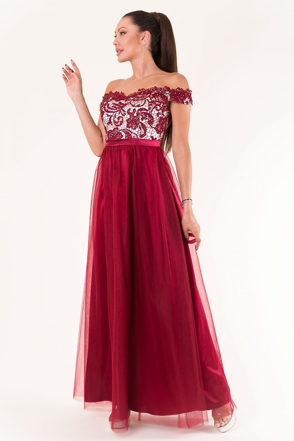  Sukienka Model 18509 Bordo - YourNewStyle 