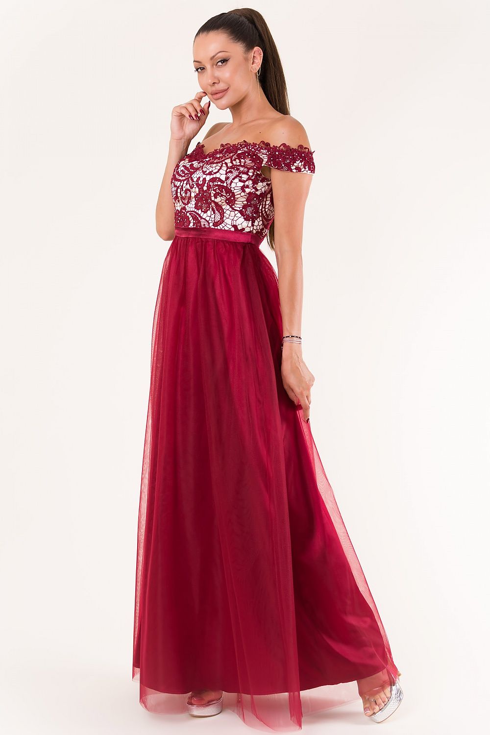  Sukienka Model 18509 Bordo - YourNewStyle 
