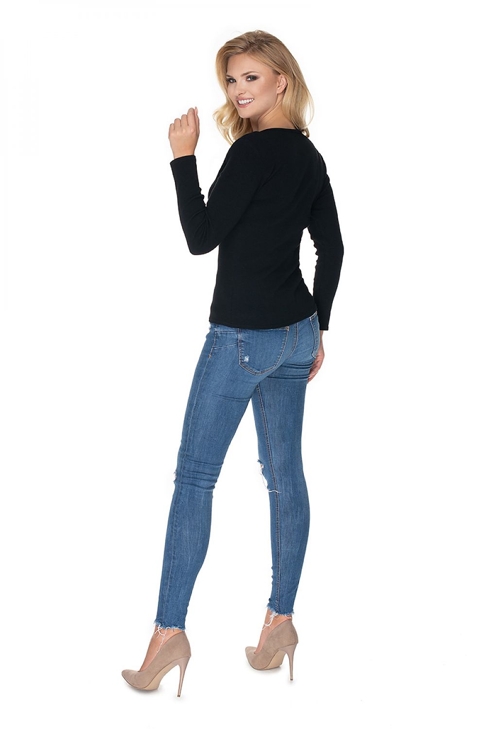   Bluzka Model 0163 Black - PeeKaBoo 