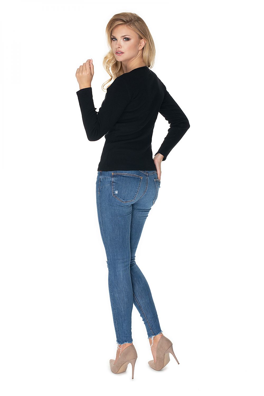   Bluzka Model 0165 Black - PeeKaBoo 