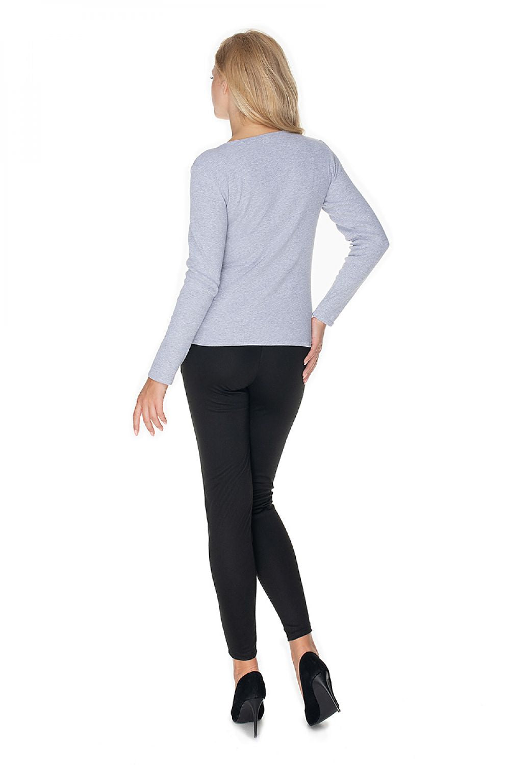   Bluzka Model 0165 Grey - PeeKaBoo 
