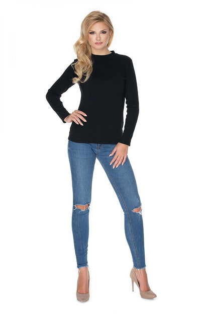   Bluzka Model 0166 Black - PeeKaBoo 