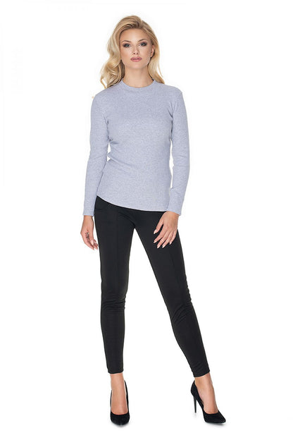   Bluzka Model 0166 Grey - PeeKaBoo 