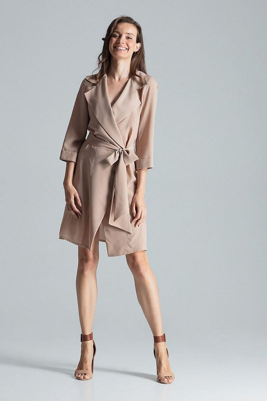  Sukienka Model M680 Beige - Figl 