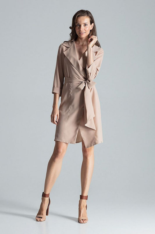  Sukienka Model M680 Beige - Figl 