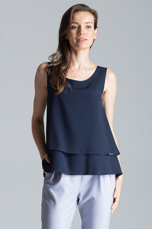   Bluzka Model M679 Navy - Figl 