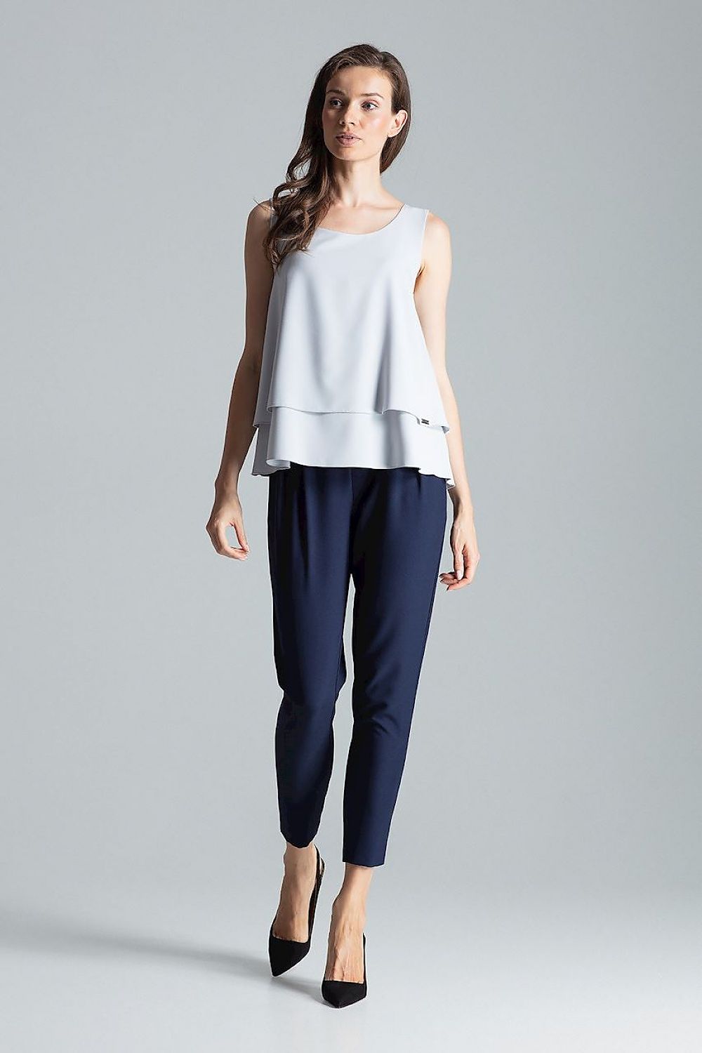   Bluzka Model M679 Grey - Figl 