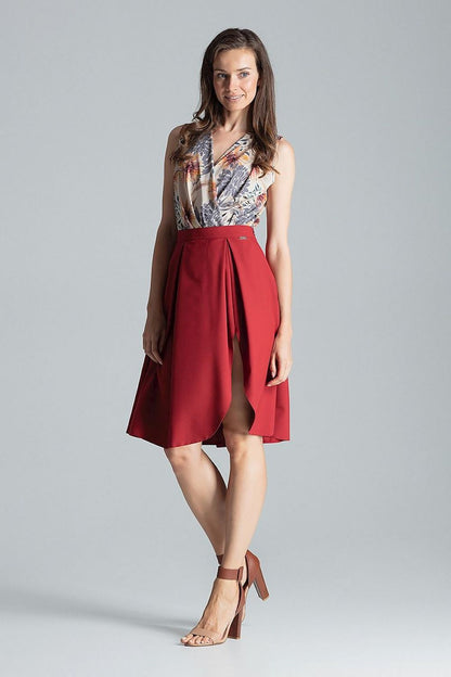  Spódnica Model M675 Bordo - Figl 