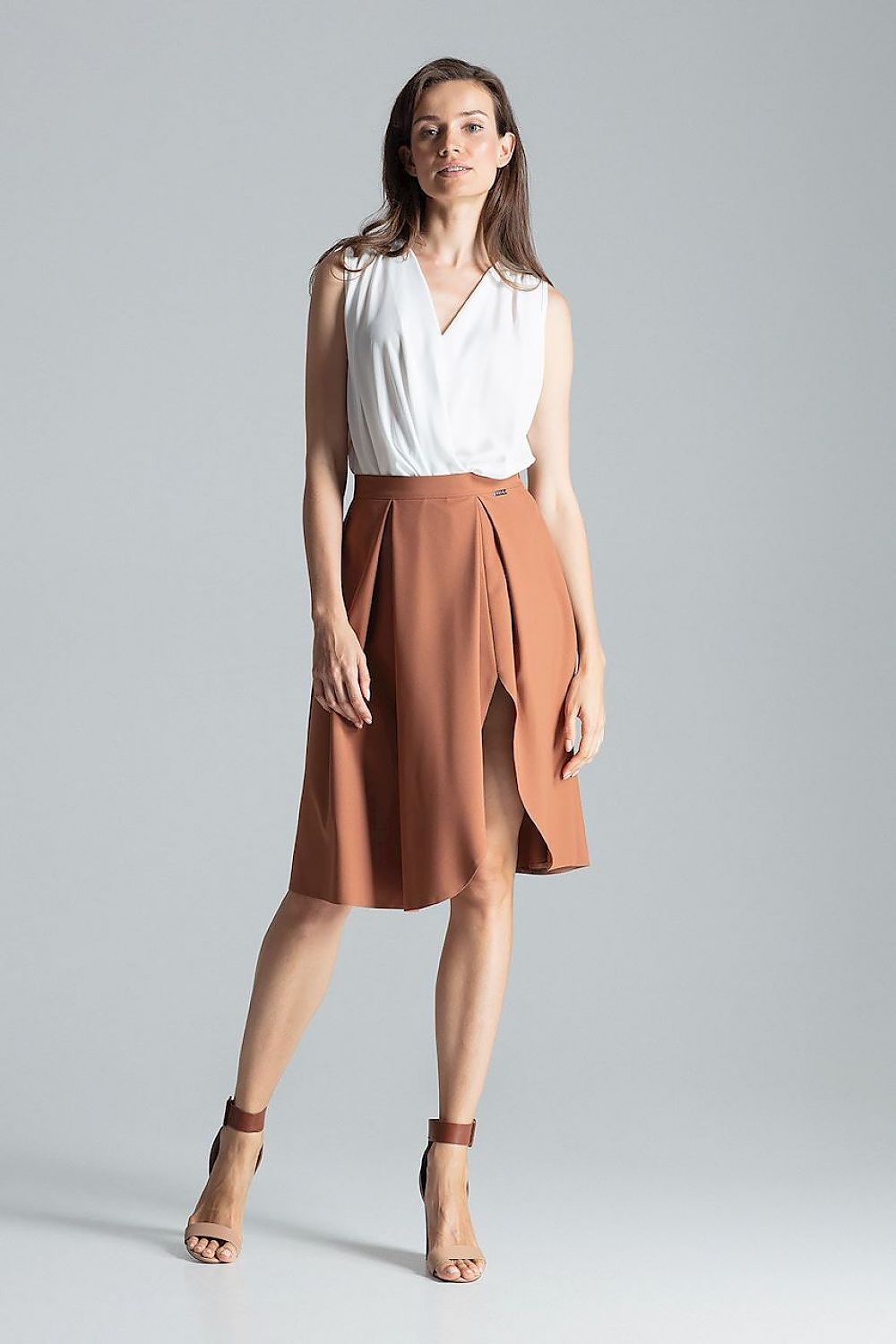  Spódnica Model M675 Brown - Figl 