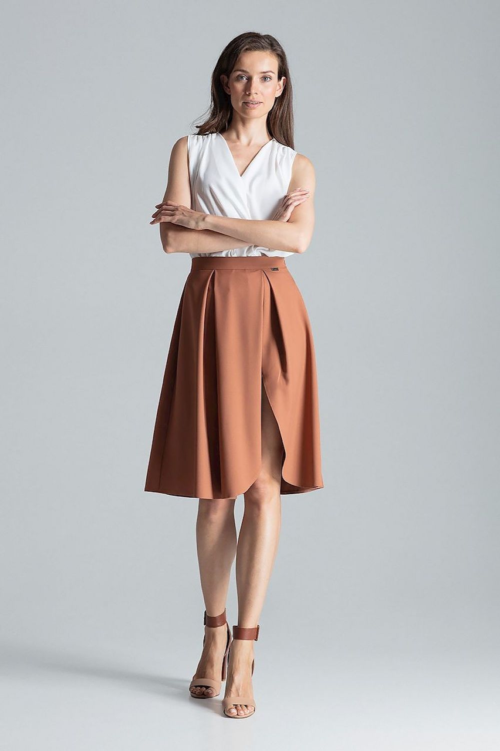  Spódnica Model M675 Brown - Figl 