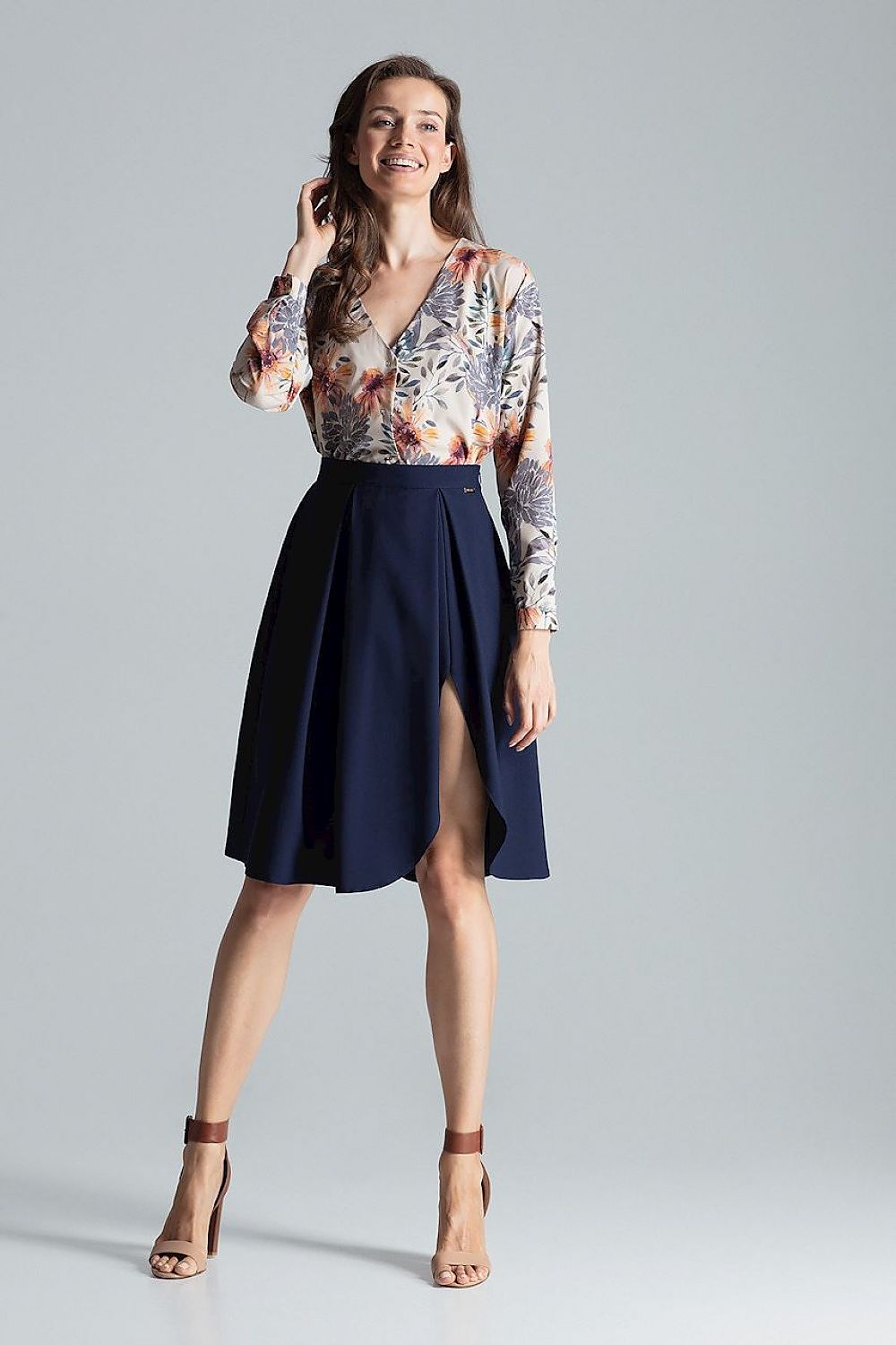  Spódnica Model M675 Navy - Figl 