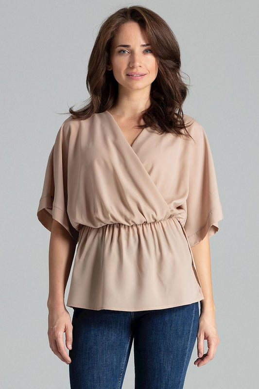   Bluzka Model L063 Beige - Lenitif 
