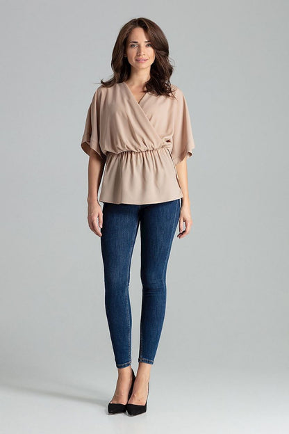   Bluzka Model L063 Beige - Lenitif 