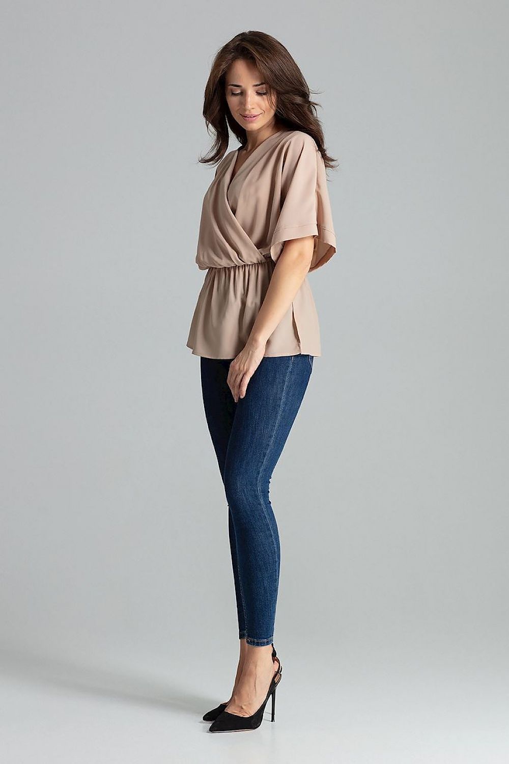   Bluzka Model L063 Beige - Lenitif 