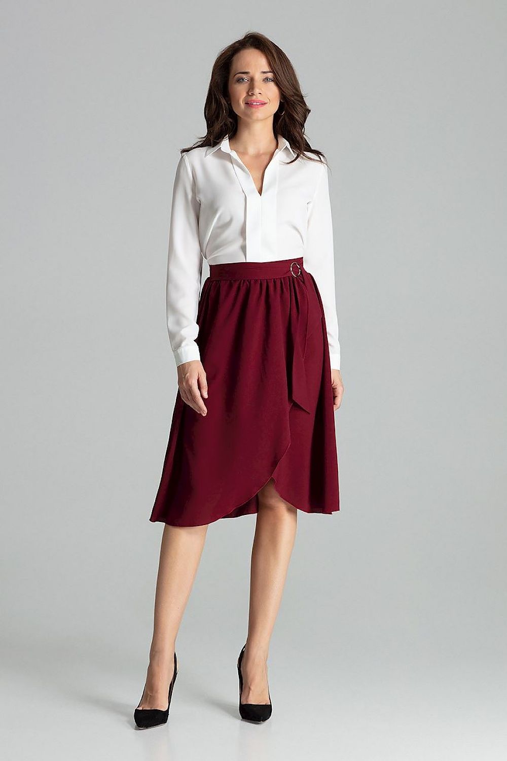  Spódnica Model L060 Bordo - Lenitif 