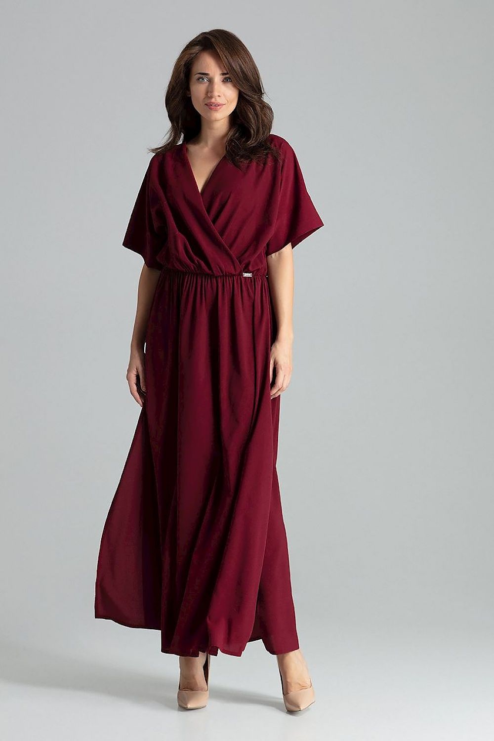  Sukienka Model L055 Bordo - Lenitif 