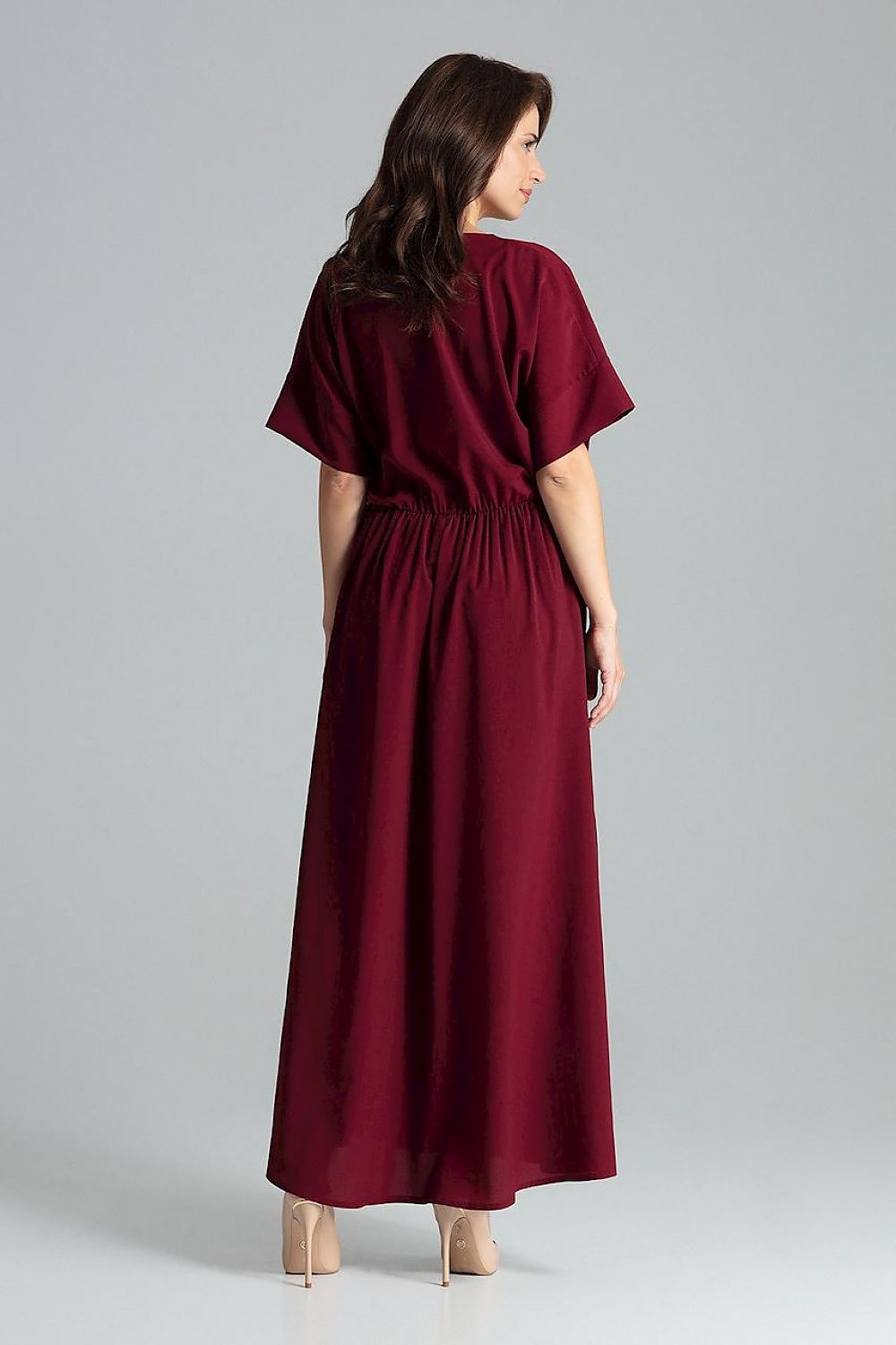  Sukienka Model L055 Bordo - Lenitif 
