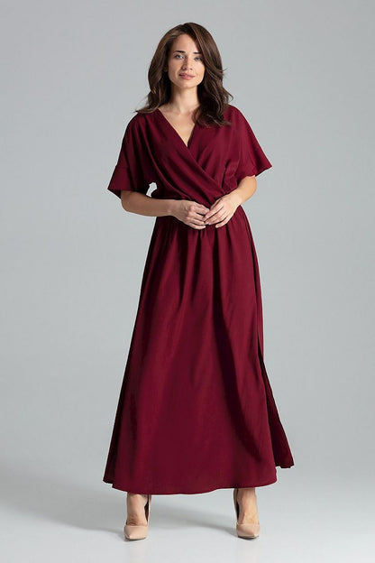  Sukienka Model L055 Bordo - Lenitif 