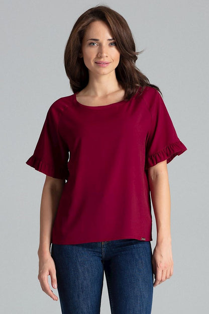   Bluzka Model L052 Bordo - Lenitif 