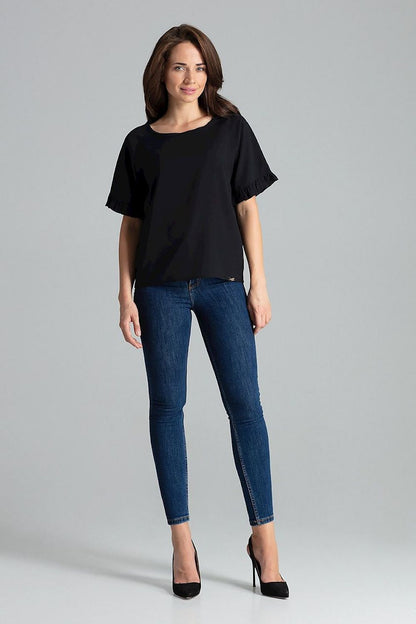   Bluzka Model L052 Black - Lenitif 