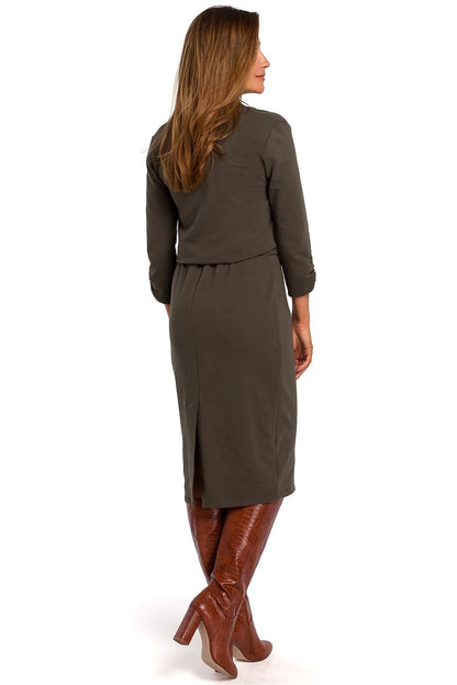  Sukienka Model S194 Khaki - Stylove 