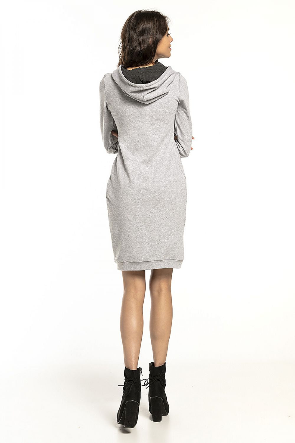  Sukienka Model T292/2 Light Grey/Dark Grey - Tessita 