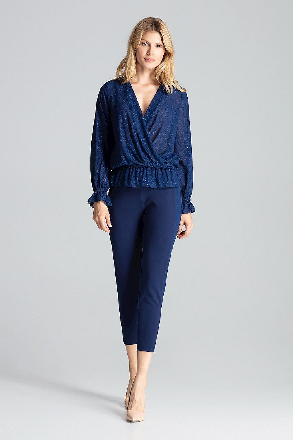   Bluzka Model M690 Navy - Figl 