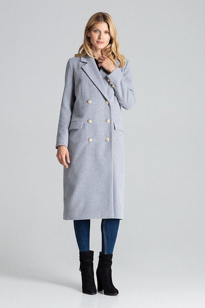   Płaszcz Damski Model M681 Grey - Figl 