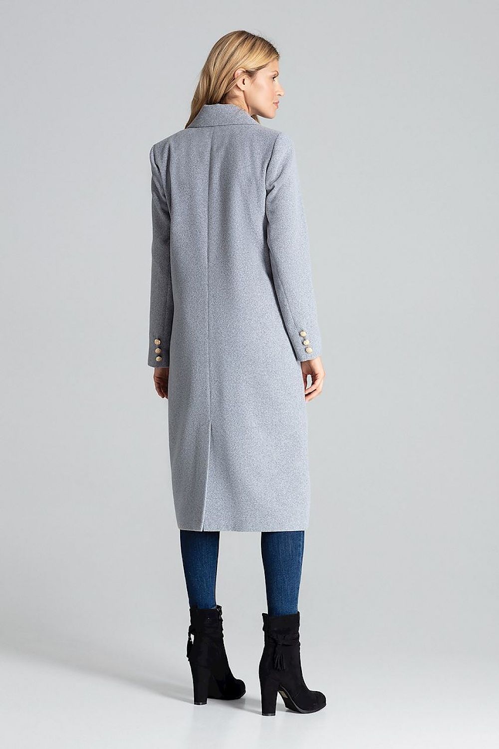   Płaszcz Damski Model M681 Grey - Figl 