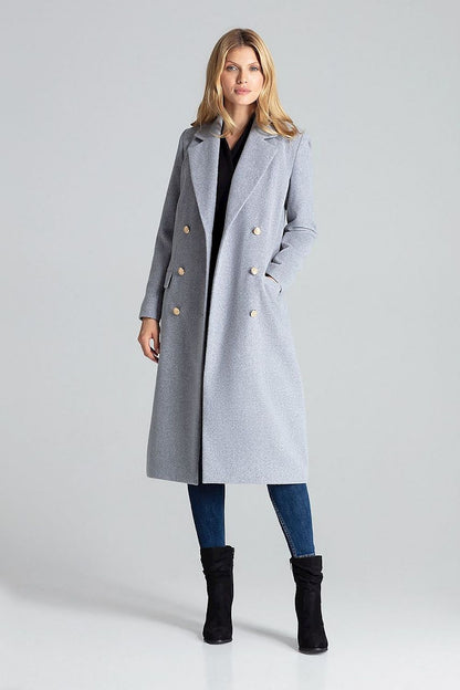   Płaszcz Damski Model M681 Grey - Figl 
