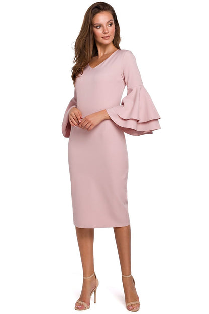   Sukienka Model K002 Dirty Pink - Makover 