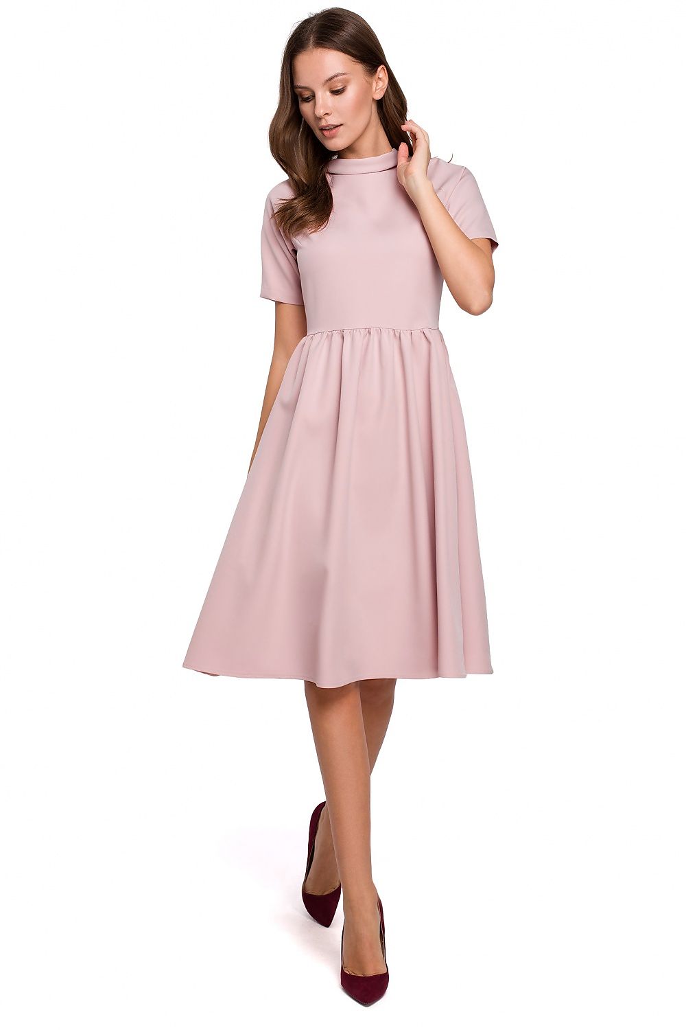  Sukienka Model K028 Dirty Pink - Makover 
