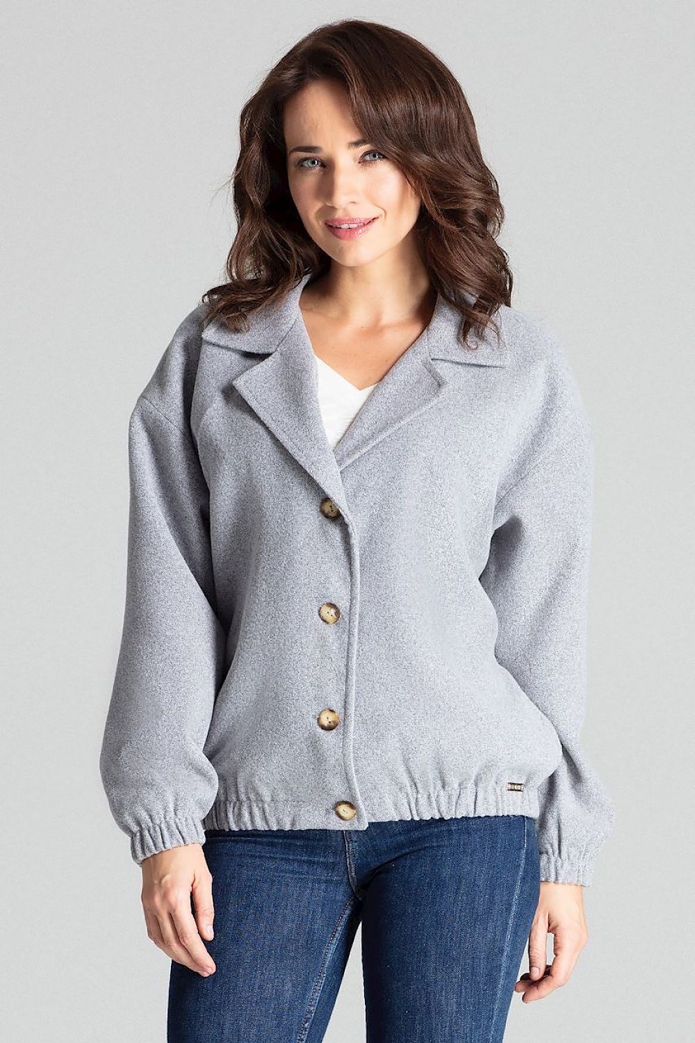   Kurtka Damska Model L075 Grey - Lenitif 