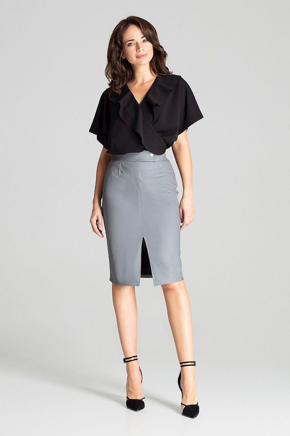  Spódnica Model L071 Grey - Lenitif 