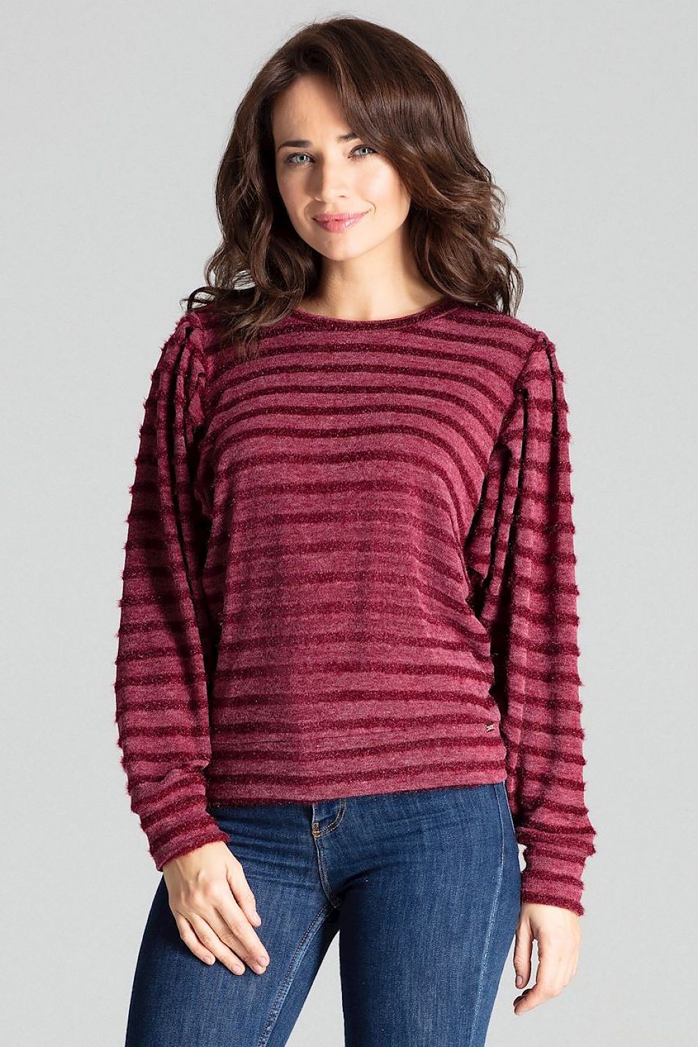   Bluzka Model L069 Bordo - Lenitif 
