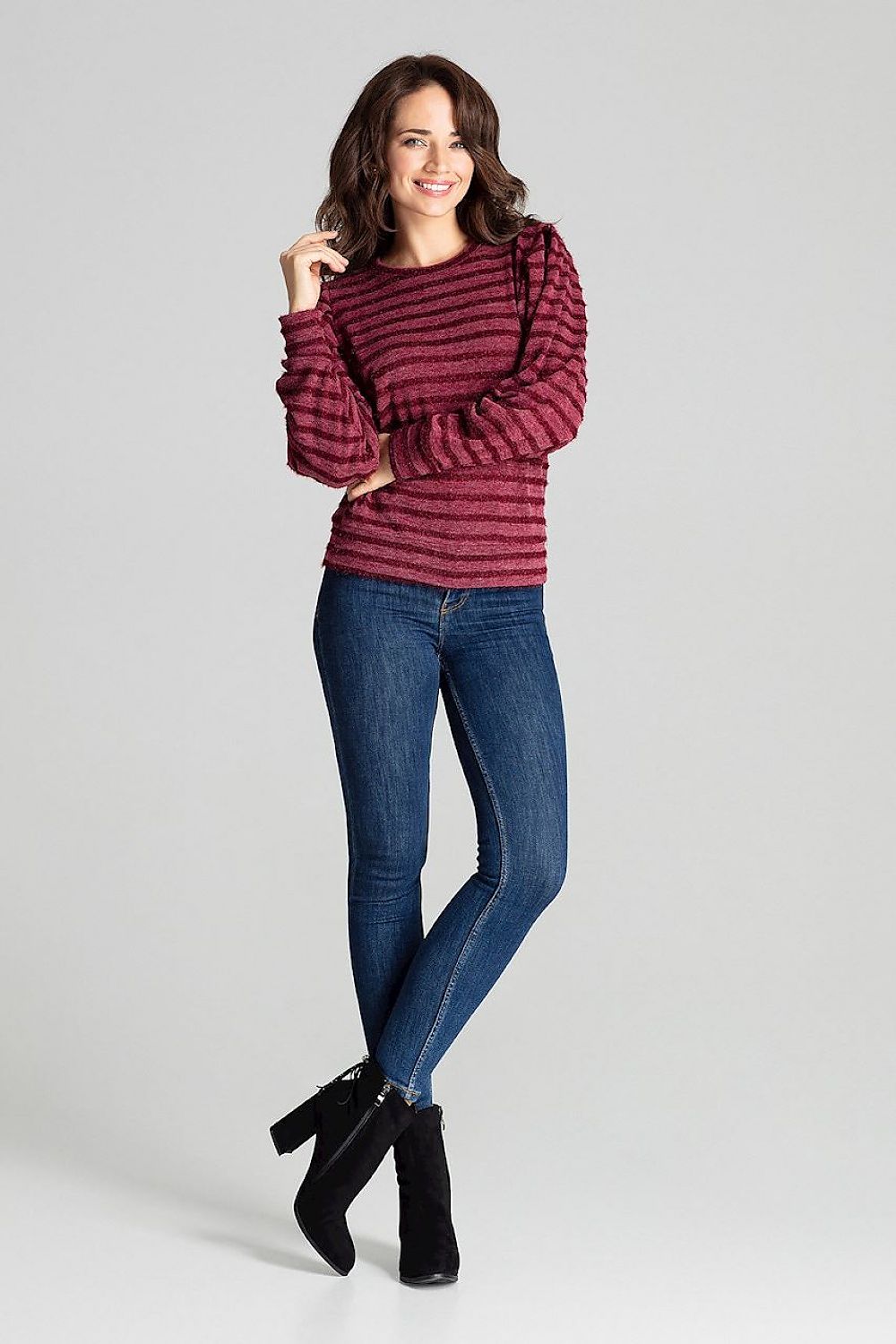   Bluzka Model L069 Bordo - Lenitif 