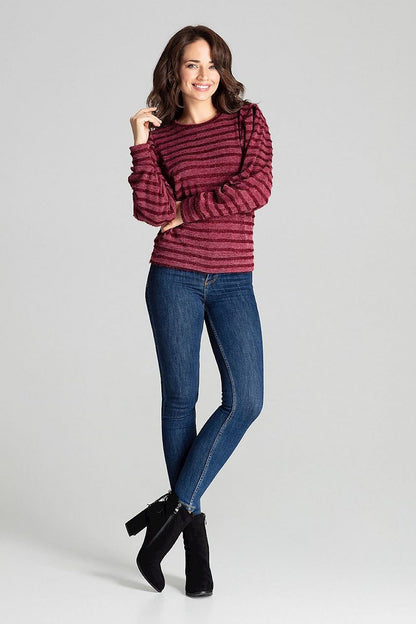   Bluzka Model L069 Bordo - Lenitif 