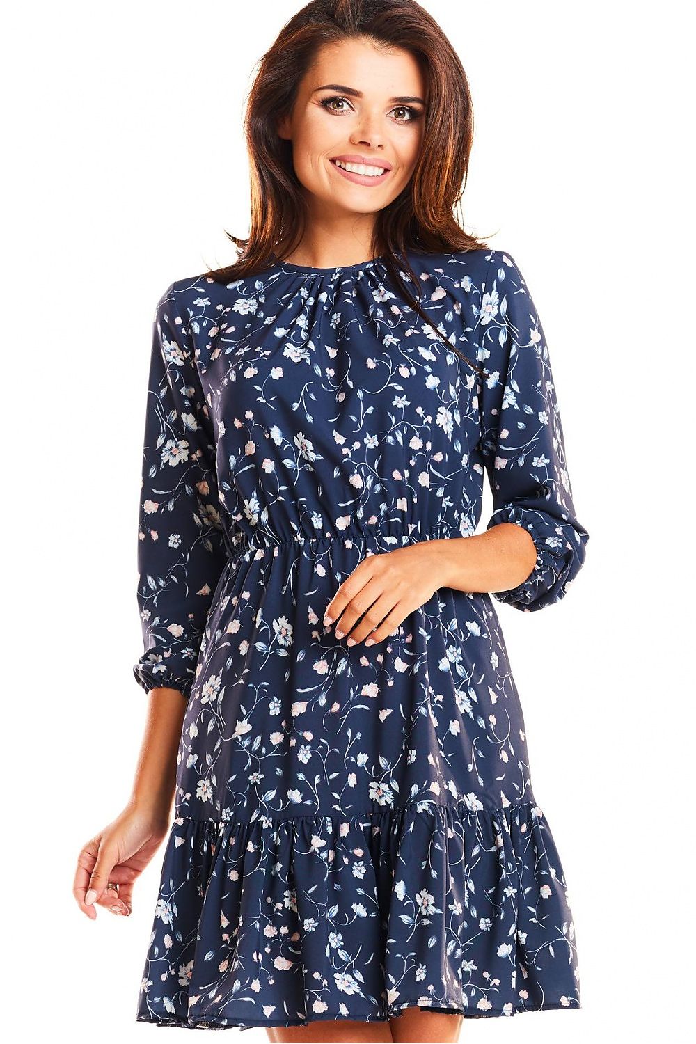  Sukienka Model M178 Flowers Navy 2 - Infinite You 