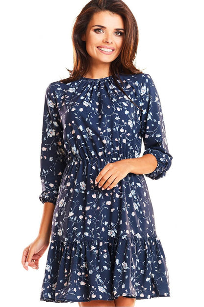  Sukienka Model M178 Flowers Navy 2 - Infinite You 