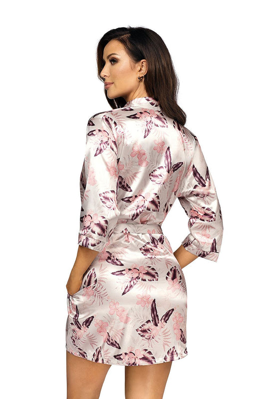  Szlafrok Damski Model Katie 03 Perła/Pink - Donna 